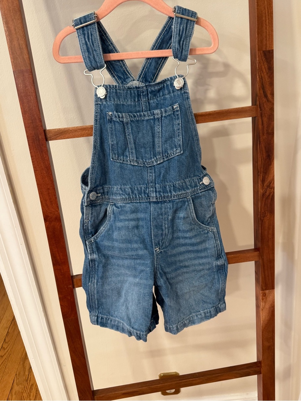 H&M Blue Denim Short Overalls for Kids
